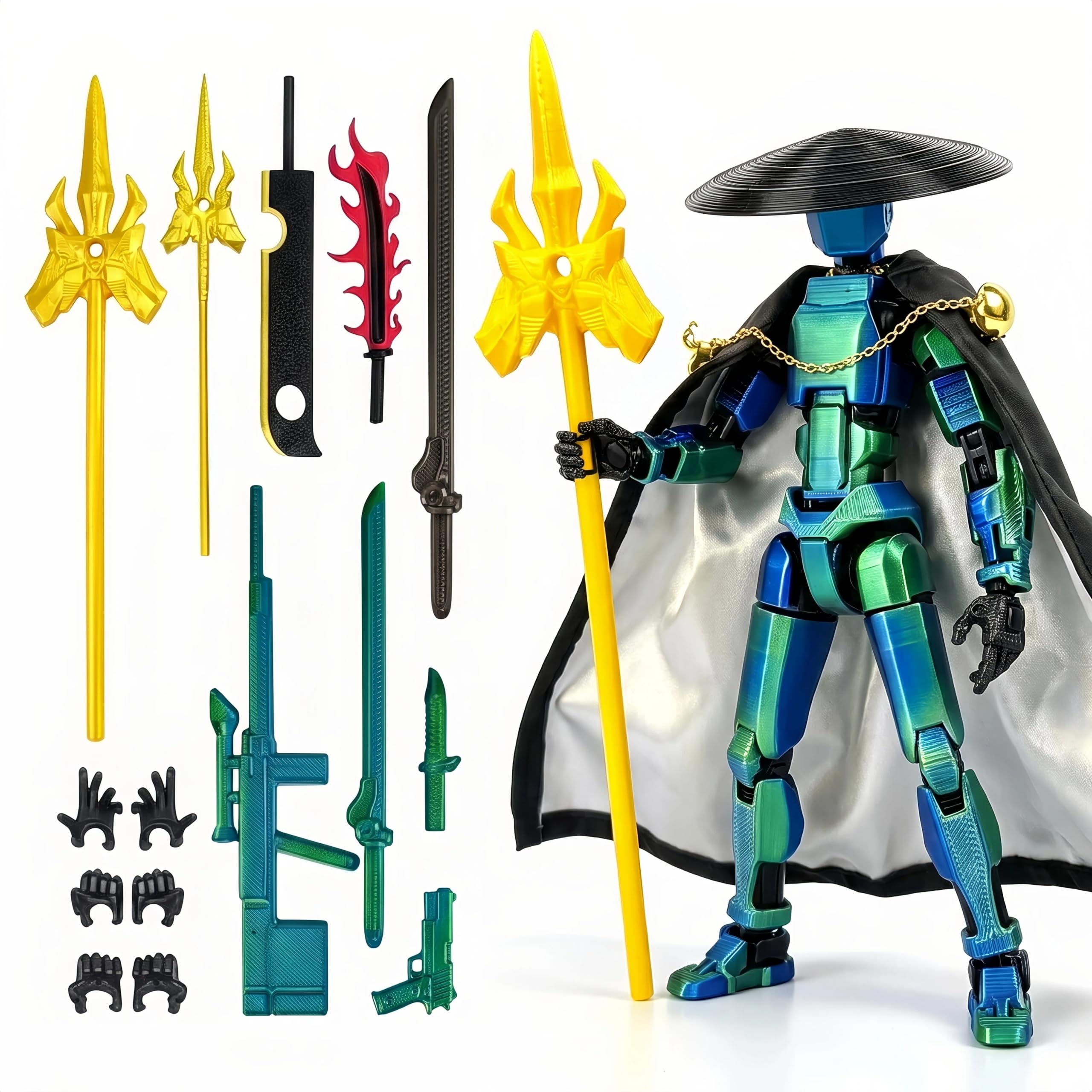 Titan13 Action Figure, Assembled Dummy Robot 13 Action Figure, 3D Printed Multi-Joint Mov…