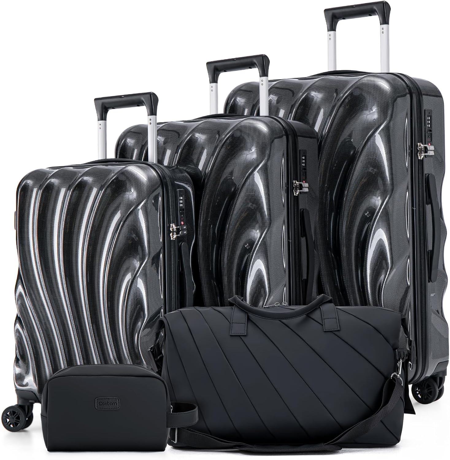 Cosbarn Luggage Sets 2 Piece Suitcases with Wheels (20/24 inch)