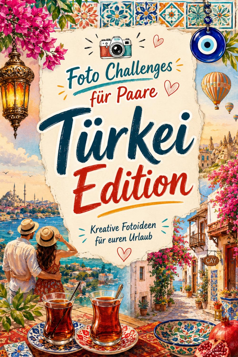 Foto Challenges für Paare – Türkei Edition 50 kreative Foto-Aufgaben für euren Türkei Urlaub | Reisespiel für Paare, Paar-Challenges & Erinnerungsbuch ... für Pärchen als Geschenkidee zum Urlaub