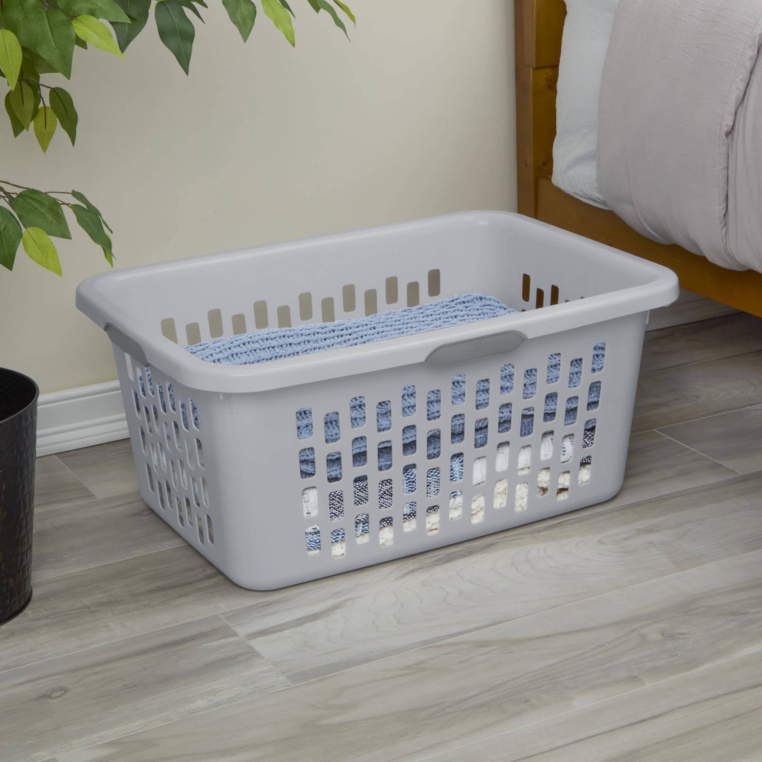Best Rubbermaid Laundry Basket Picks for 2026 2 CNEIESD 2-Bushel Plastic Laundry Hamper with 4 Ergonomic Handles – BPA-Free, Spa — product photo