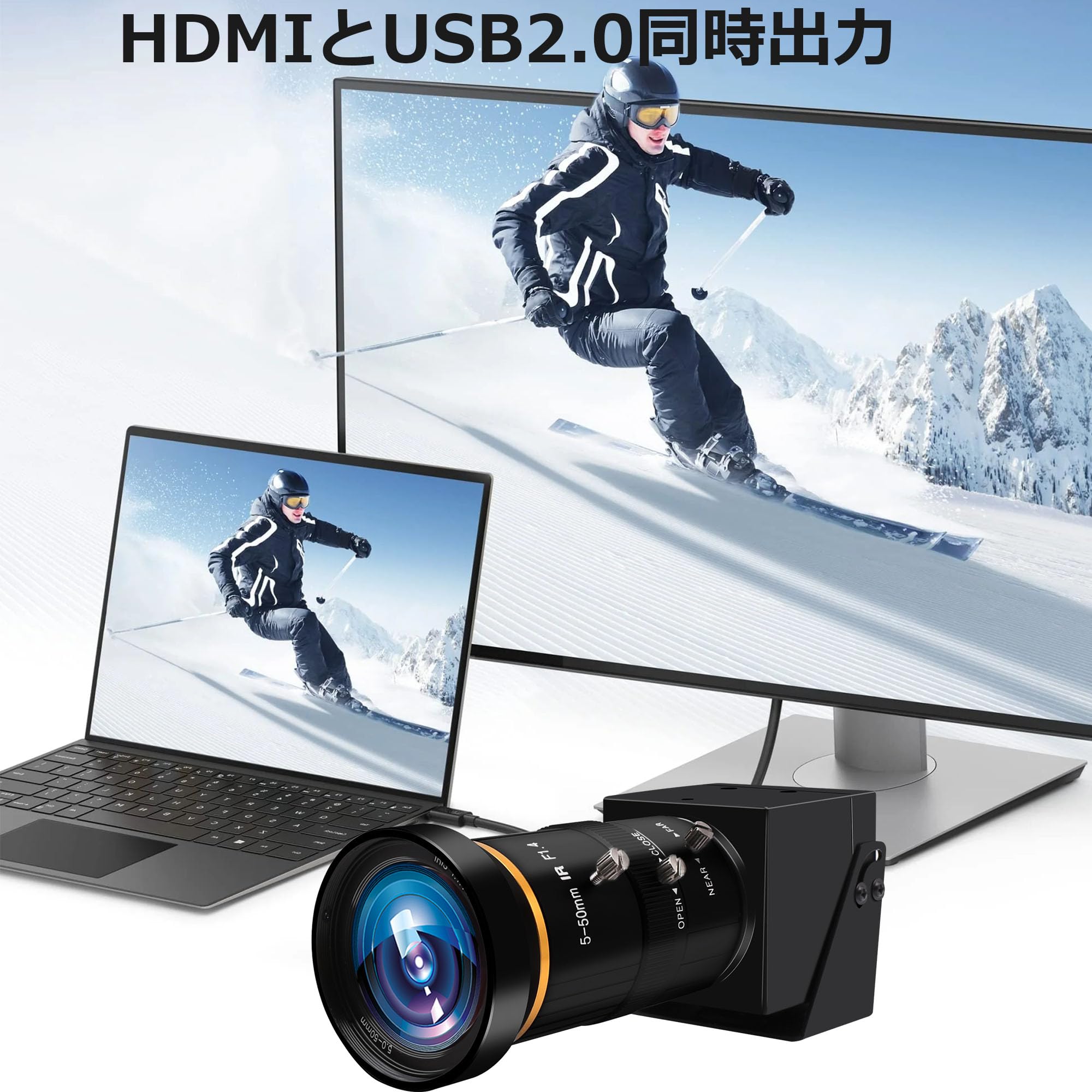Amazon.co.jp: HDMI USBカメラ Rabbitroom 4K 60FPS webカメラ USB3.0 