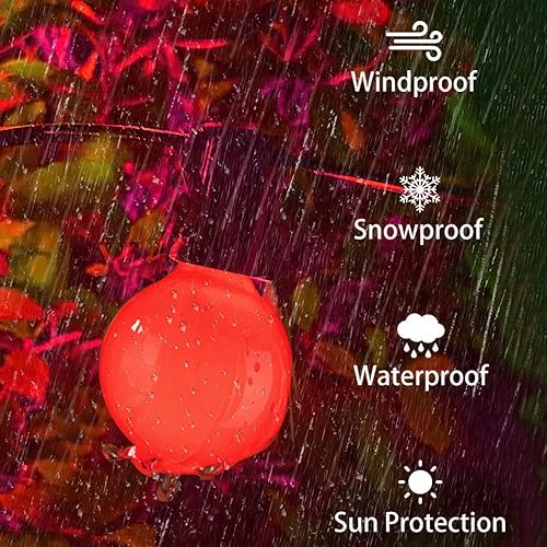 Miniatura 3 de SUNSGNE Luces de Navidad multicolor para exteriores de 25 pies, tira de luces G40 con 27 bombillas coloridas de cerámica (2 de repuesto), luces de