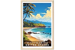 Maui Beach Poster: Embrace the Aloha Spirit with Stunning Hawaiian Wall Art
