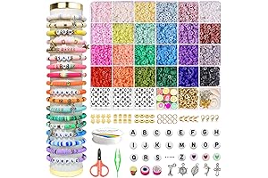 Redtwo Clay Beads for Bracelets Making, DIY Jewelry Toys for Girls