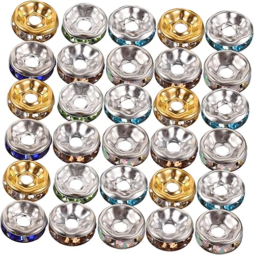 EXCEART 800 cuentas redondas espaciadoras para manualidades, cuentas sueltas para manualidades, cuentas para manualidades, manualidades, suministros