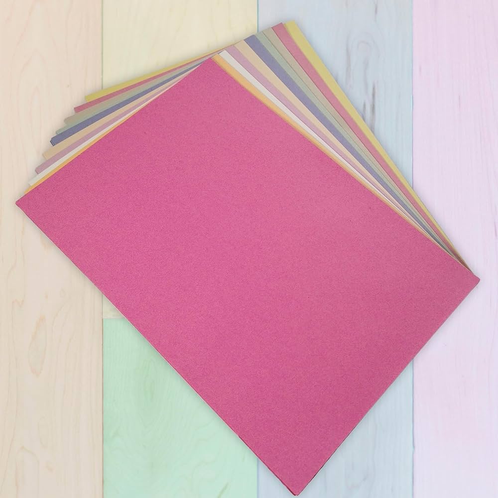 A3 Recycled Sugar Paper 42 X 30cm In 5 Bright Assorted Colours, Great For Arts Work, DIY Arts