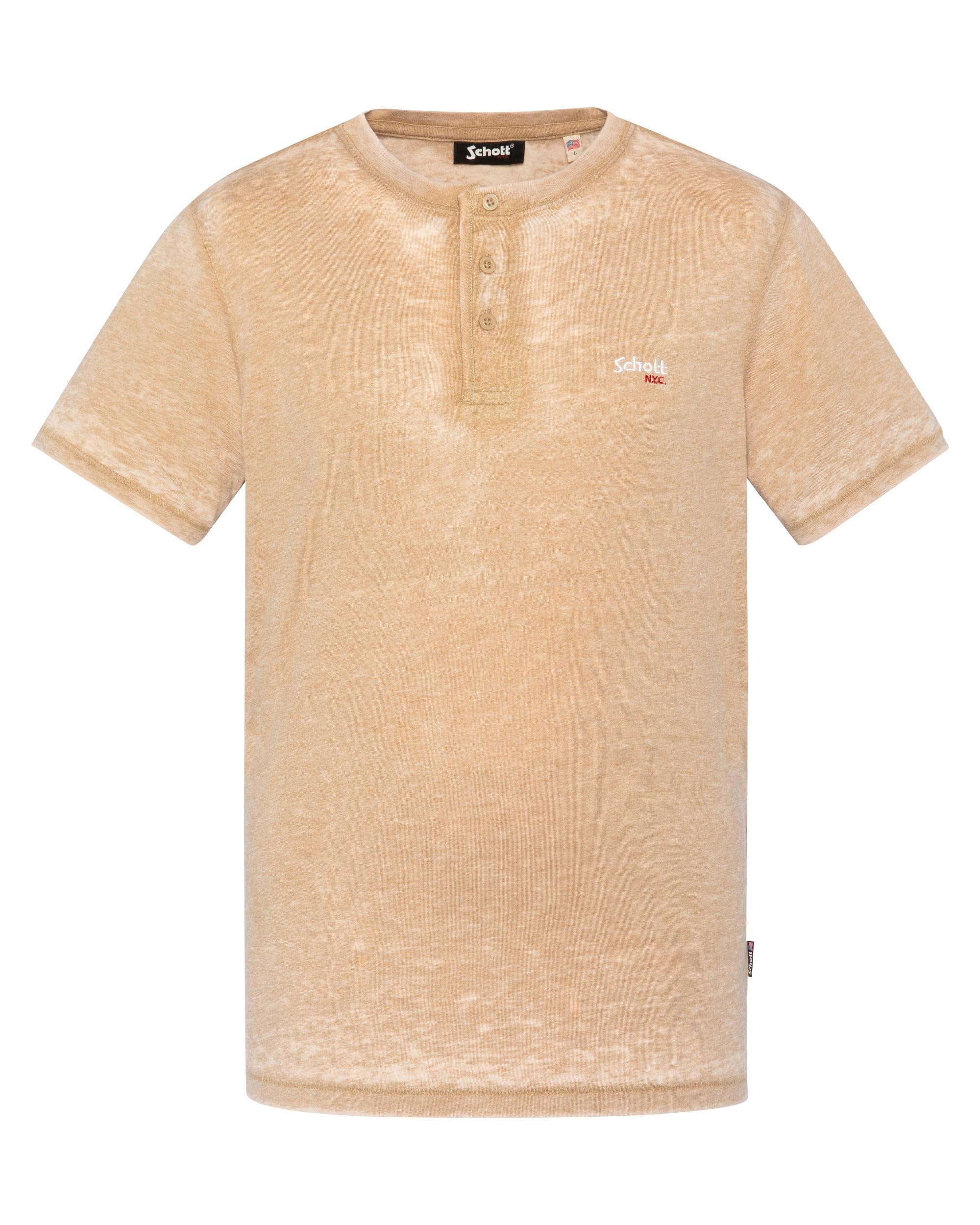 Schott NYC Men's Tsstriker2 T-Shirt, Beige, XL