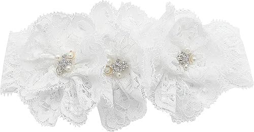 Miniatura 3 de Glamulice Conjunto de zapatos y diadema para recién nacidos, para bautizo, bautizo, sesión de fotos, comunión, para recién nacidos