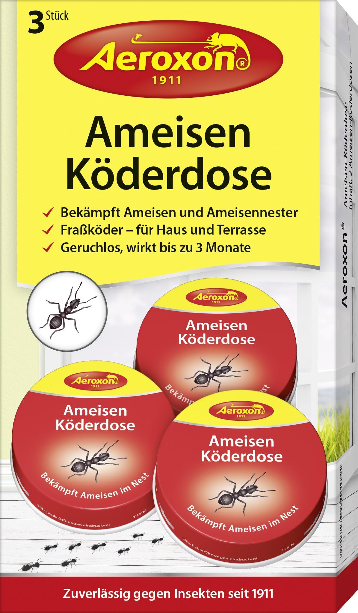 Aeroxon ant bait fights the whole ants nest - 1 pack (3 pieces)