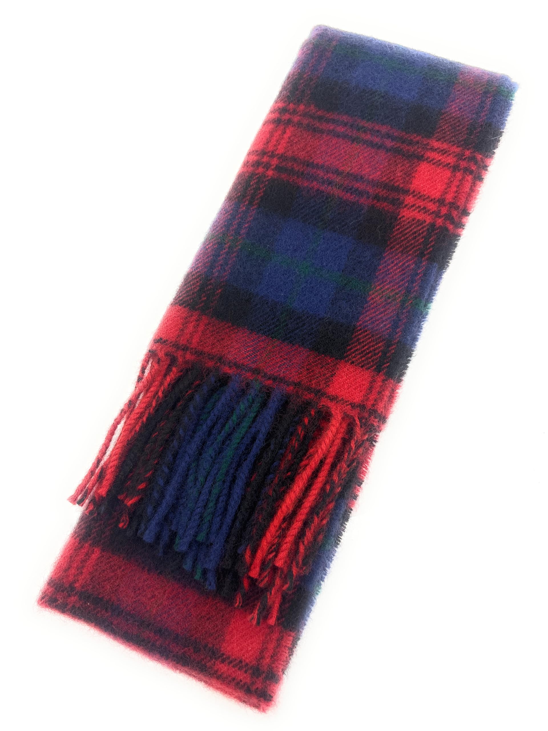 Scottish Essence Unisex Maclachlan Scottish Lambswool Tartan Scarf, Made In Scotland (Maclachlan)
