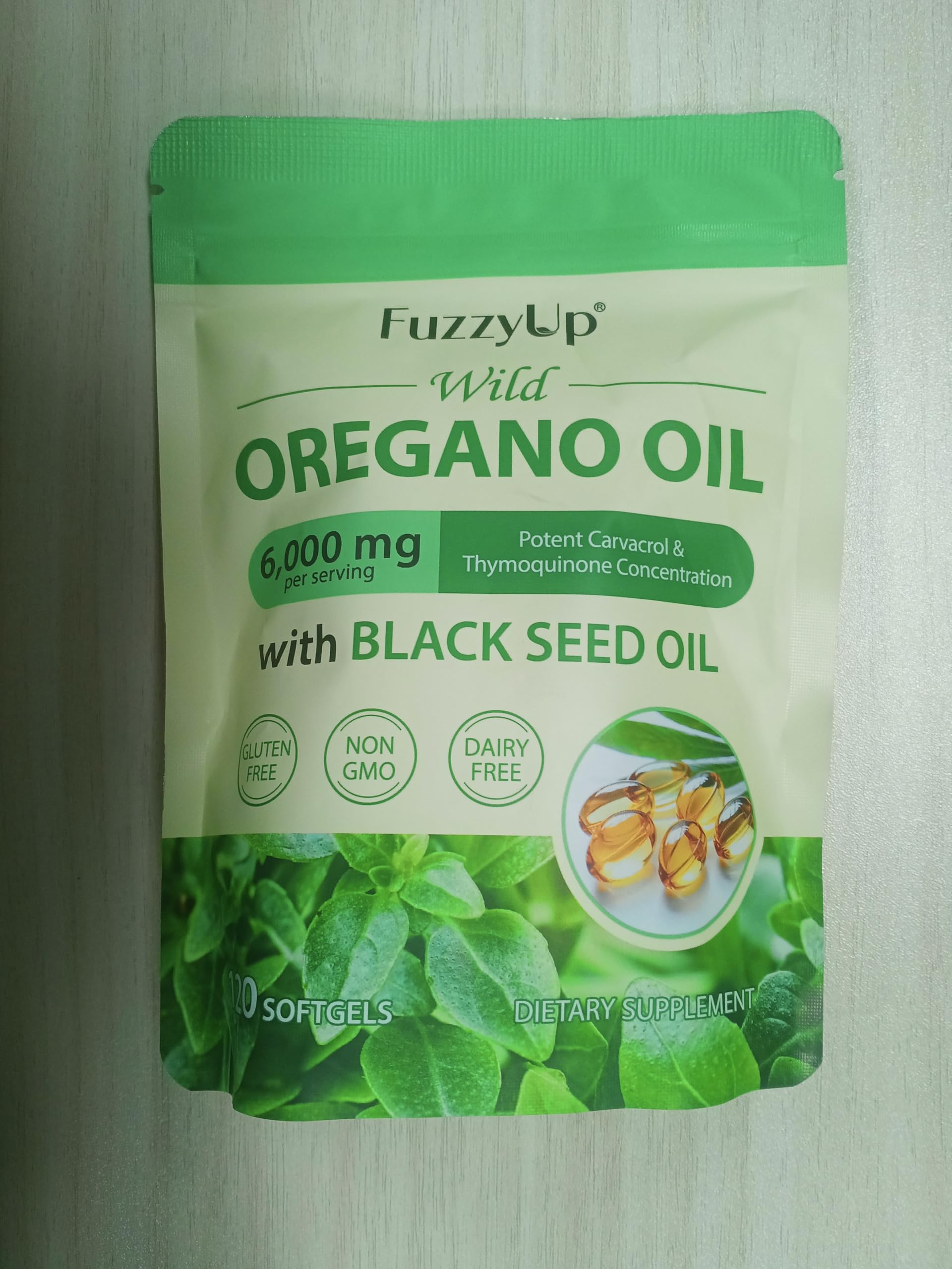 Oil of Oregano, Huile d Origan et Nigelle, Huile d'origan 2 en 1 (6000 mg) avec Huile de Nigelle (200 mg),Carvacrol (165 mg),Biologique, Sans OGM,Favorise la Santé Immunitaire et Digestive,240 Gélules