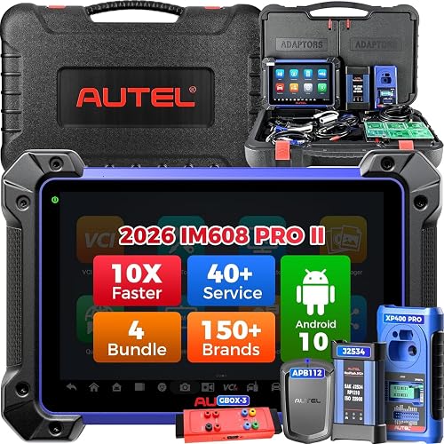 Autel Scanner Diagnostic Scan Tool, 2026 OBD2 Car Scanner with 4 Useful Accessories Worth 2000Bucks, 40 Services, OE Full System, Full Bidirectional Tool, 3K+ Active Test, DOIP CANFD, OS10, 4G&128G