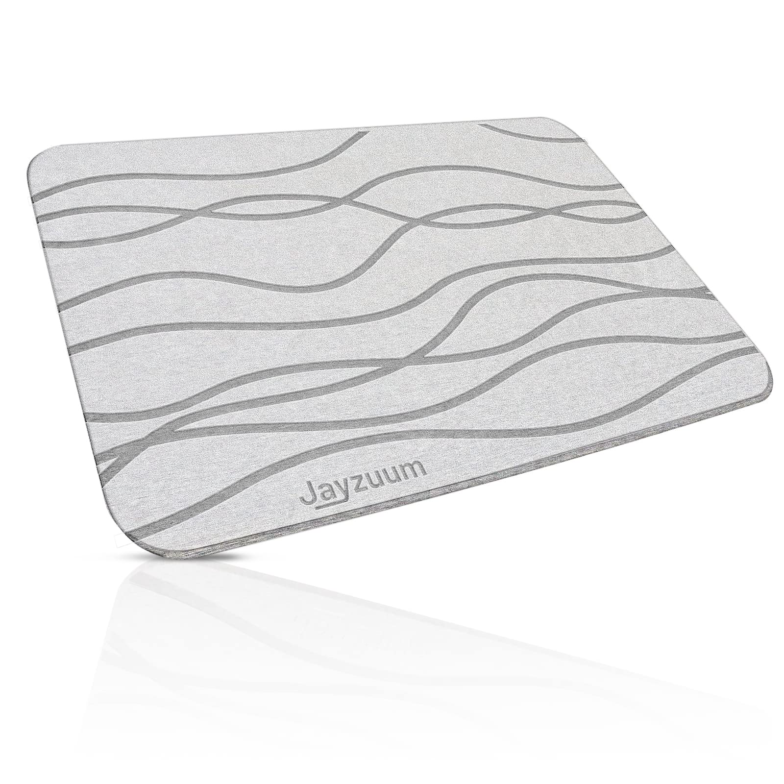JAYZUUM Stone Bath Mat, 23.5 x 15 in Diatomaceous Earth Bath Mat Fast