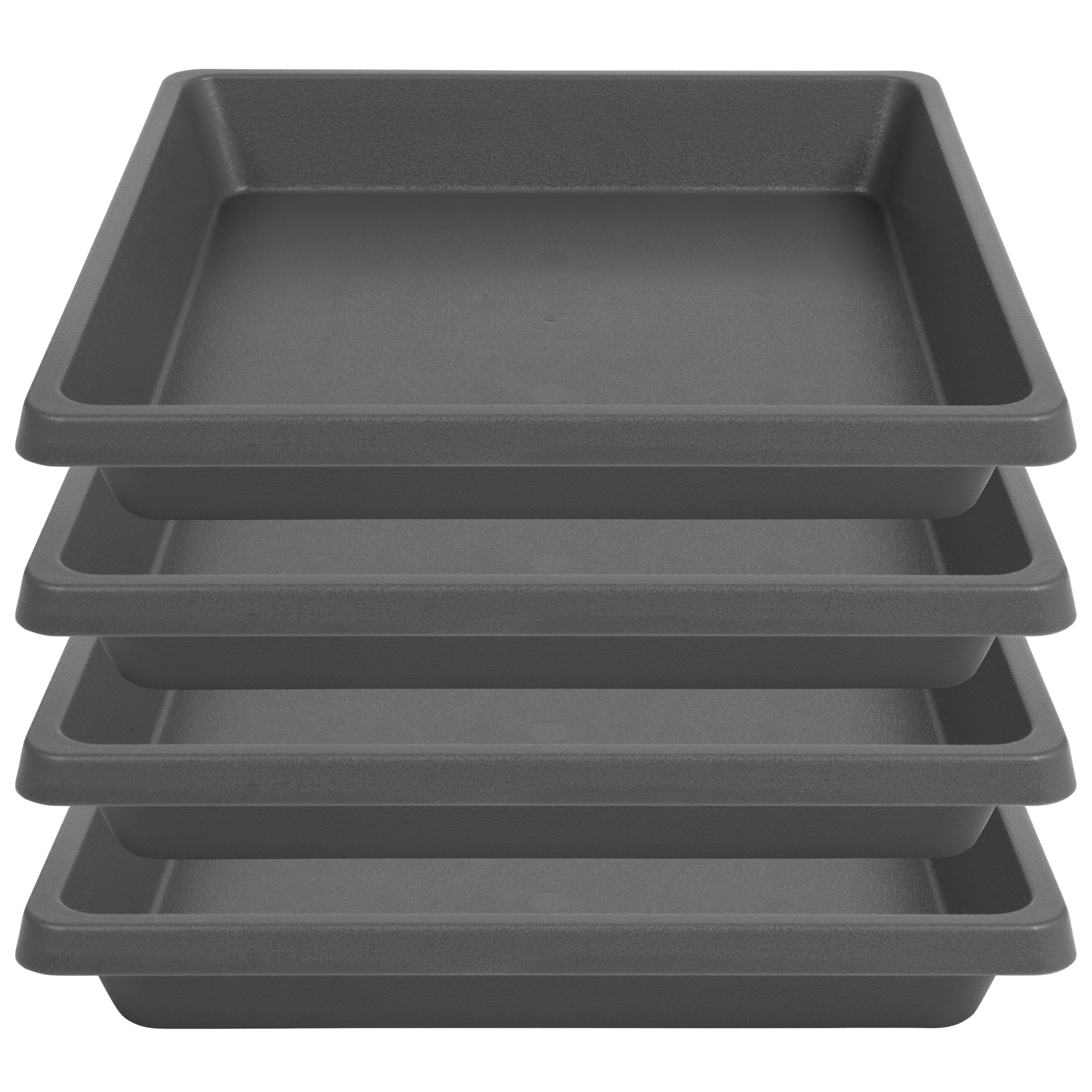 Plant Saucers - 2 Pack Square Trays for Pots -11 Plant Saucers - 2 Pack Square Trays for Pots -11