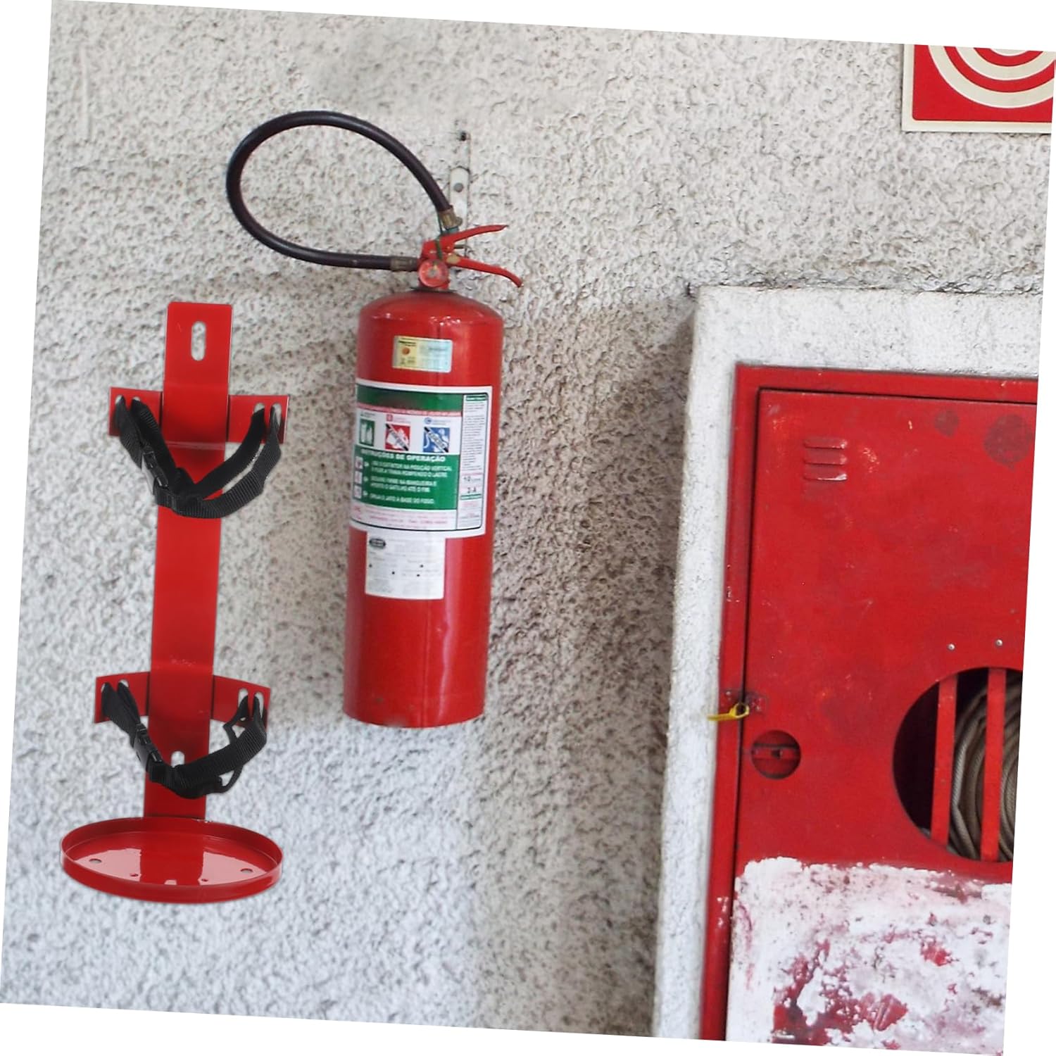 Cabilock Fire Extinguisher Stand Mounting Bracket Compact for Quick Setup Safe Vehicle Mounting