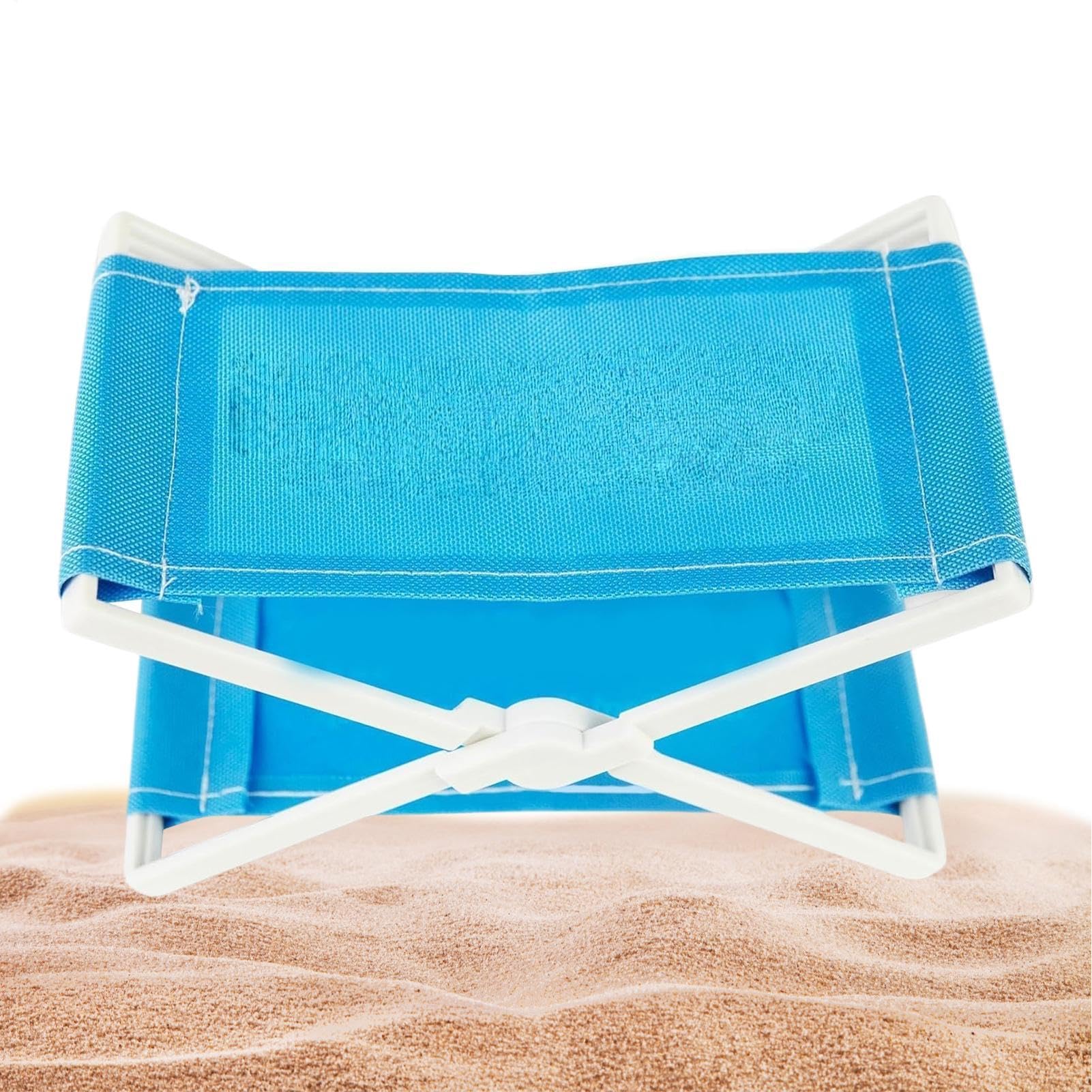 Almohada de playa portátil, cojín de apoyo para la cabeza, almohada de 9,45 x 6,69 pulgadas con relleno suave, almohadas compactas para silla de playa, almohadas de exterior con diseño cómodo, uso de