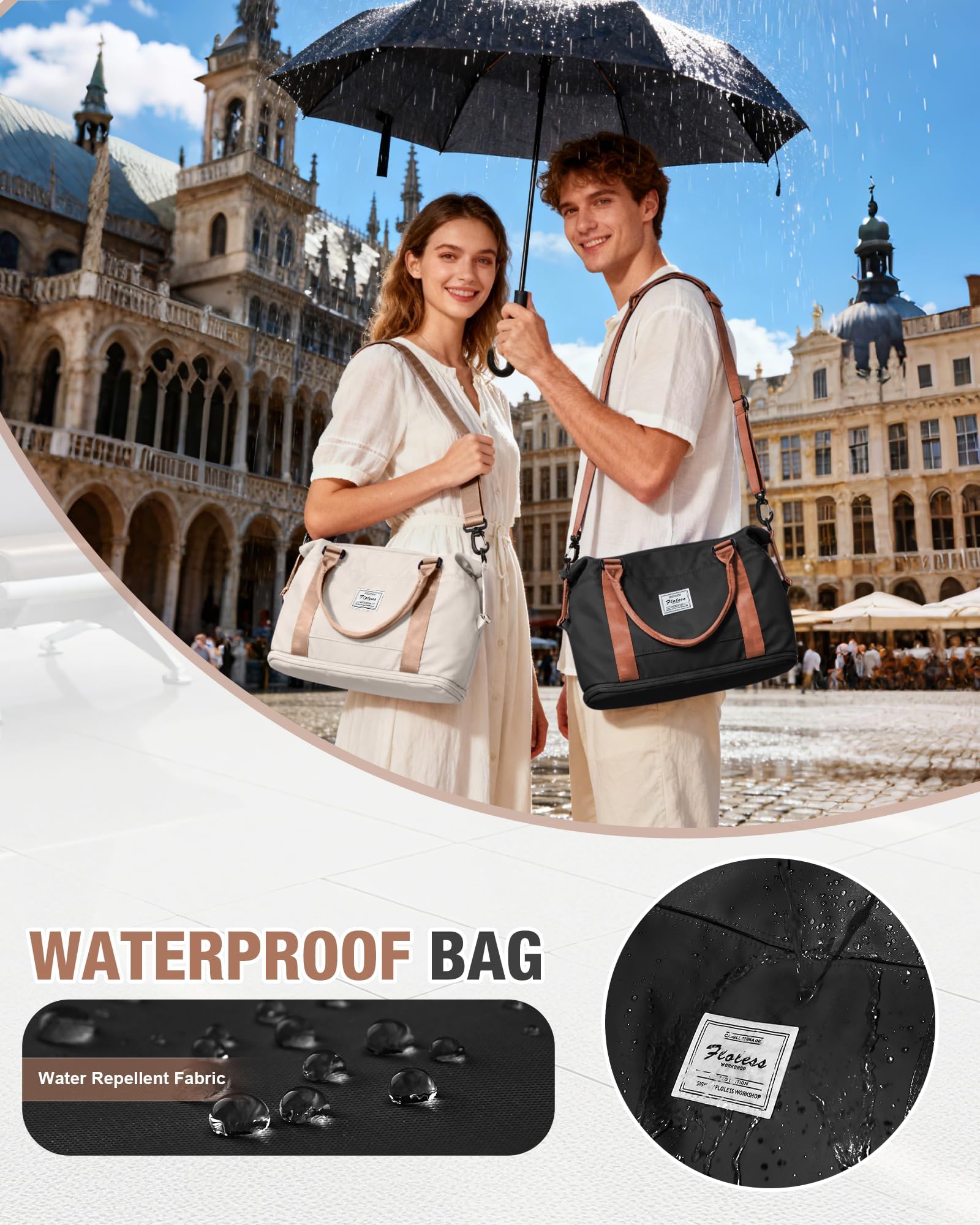 SZLX Borsone da Viaggio,Bagaglio a Mano 40x20x25 Ryanair Borsa da Viaggio con Scomparto per le Scarpe,Borsa da Cabina Ryanair 40x30x20 Borsa Sportiva Borsone da Palestra da Weekend