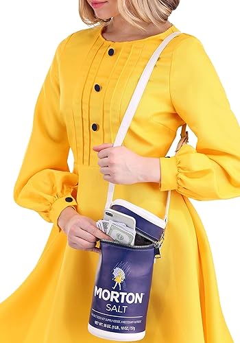 Miniatura 2 de Fun Costumes Disfraz de sal de poliéster para mujer, monederos extraños icónicos Morton Salt Girl Accesorio