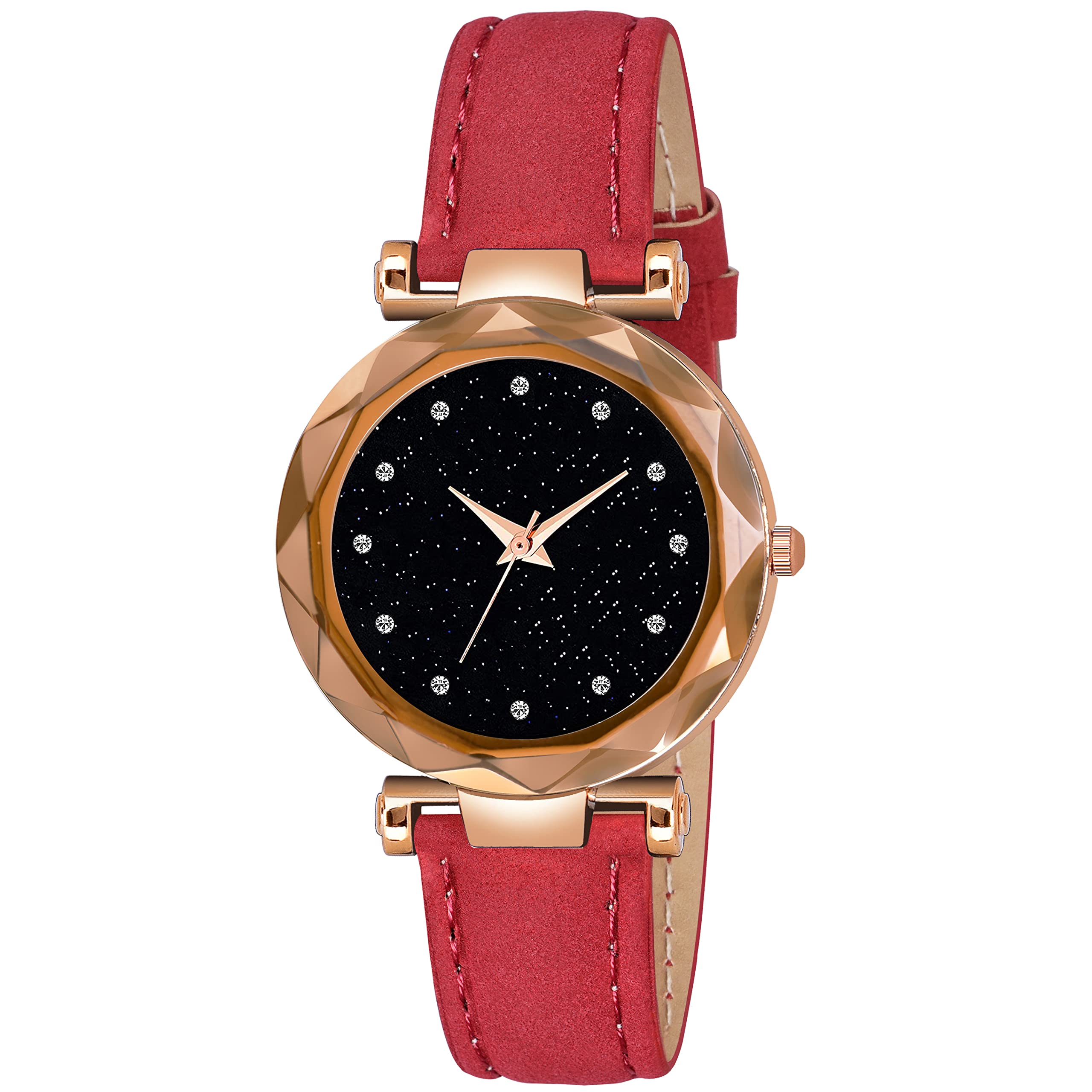 Shunya New Black Dial red Strap Diamond Designing Dial Woman Watch & Girls Watch (B09Y22GDG6) Amazon Price History, Amazon Price Tracker