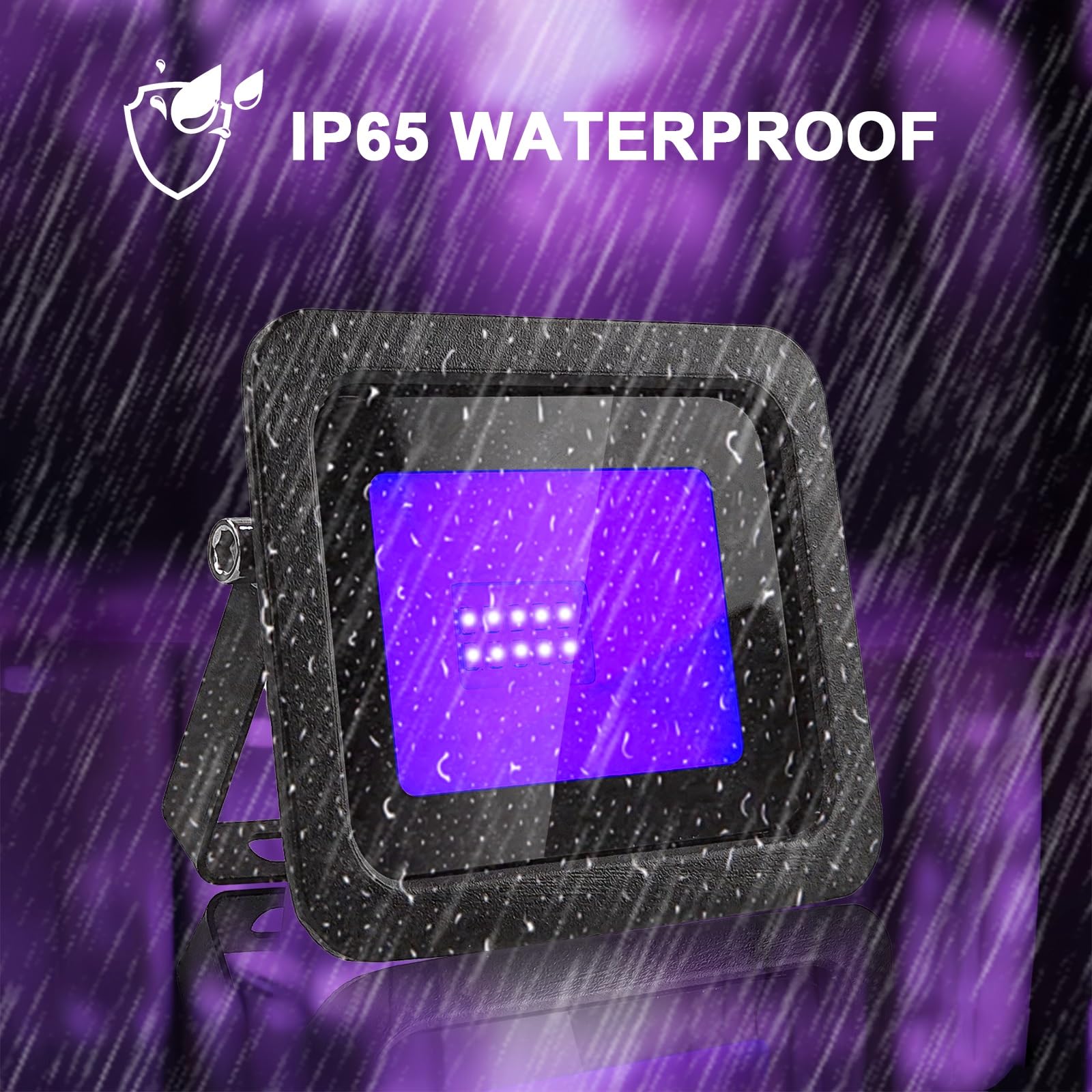 BOSITE Projecteur Lumière Noire 50W, Lumière Noire LED, Etanche