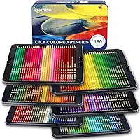LBW 180 lápis de cor para livros de colorir adultos, 12 lápis metálicos, núcleo macio à base de óleo, conjunto profissional de lápis de cor para artistas iniciantes, ideal para desenhar, colorir