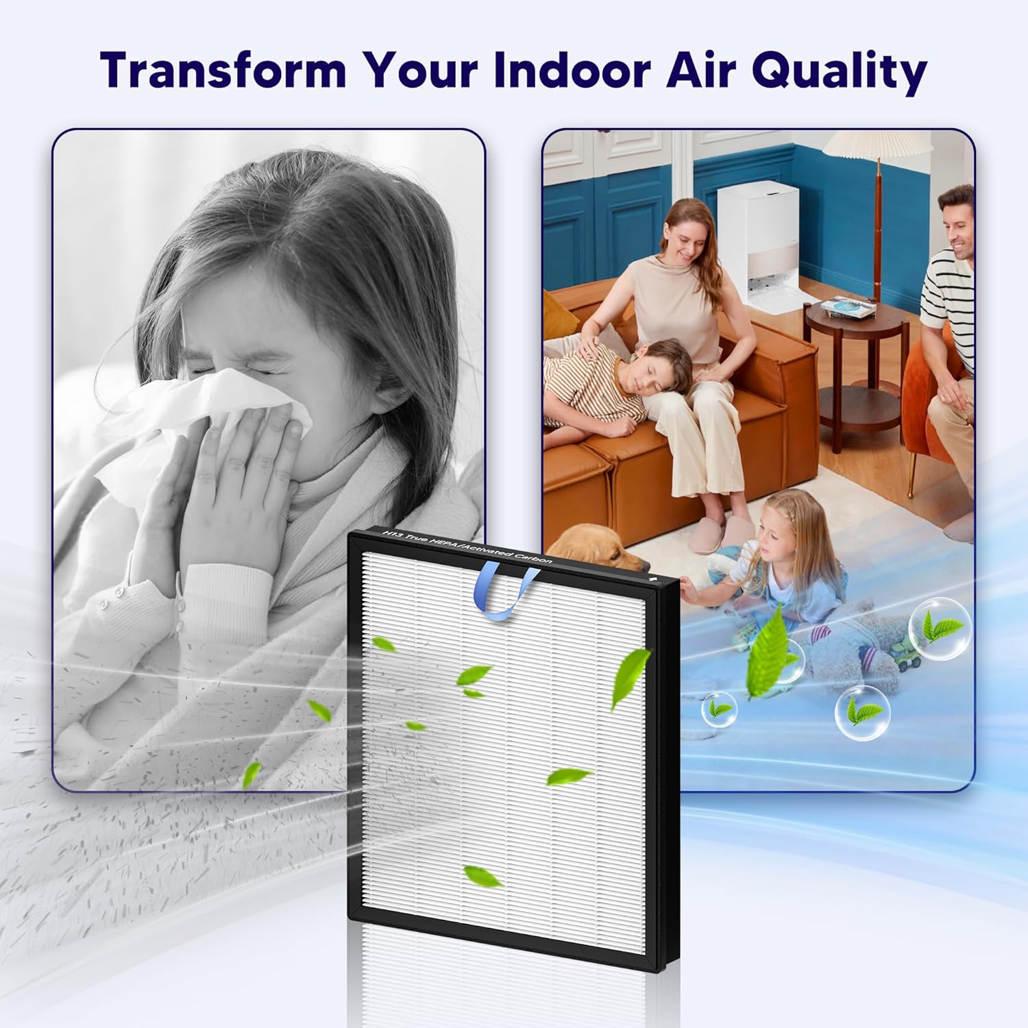 Improvedhand Vital 100S HEPA Replacement Filter Compatible With LEVOIT Vital 100S/100S-P Air Purifier, High-Efficiency 3-IN-1 True HEPA and Activated Carbon Filters, Pack of 3, White - Image 6