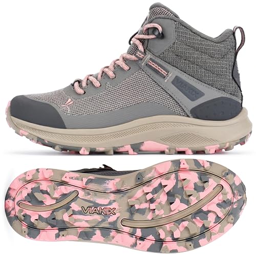 Viakix Monterra Women's Waterproof Hiking Boots, Lightweight Hiking Shoes |