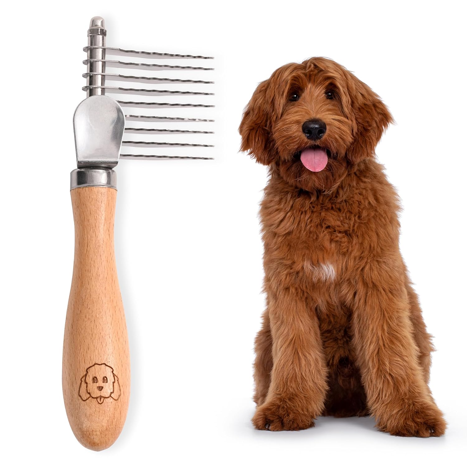 Dog Dematting Brush & Rake, Detangler Brush For Dogs, Comb Tool For Grooming, Best