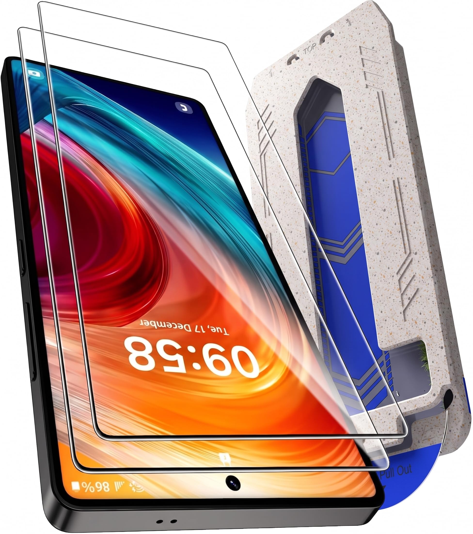 Mr.Shield (2 Pack) Align-X Screen Protector for Samsung Galaxy S25 Ultra | Tempered Glass, 10H Hardness Guard, Military Grade Protection, Easy Install, Case-Friendly, Anti-Static-image-1