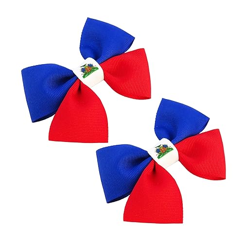 Haiti Flag Hair Bow Girls Women Hair Accessories Cultural Multicultural School Events QXP Shop