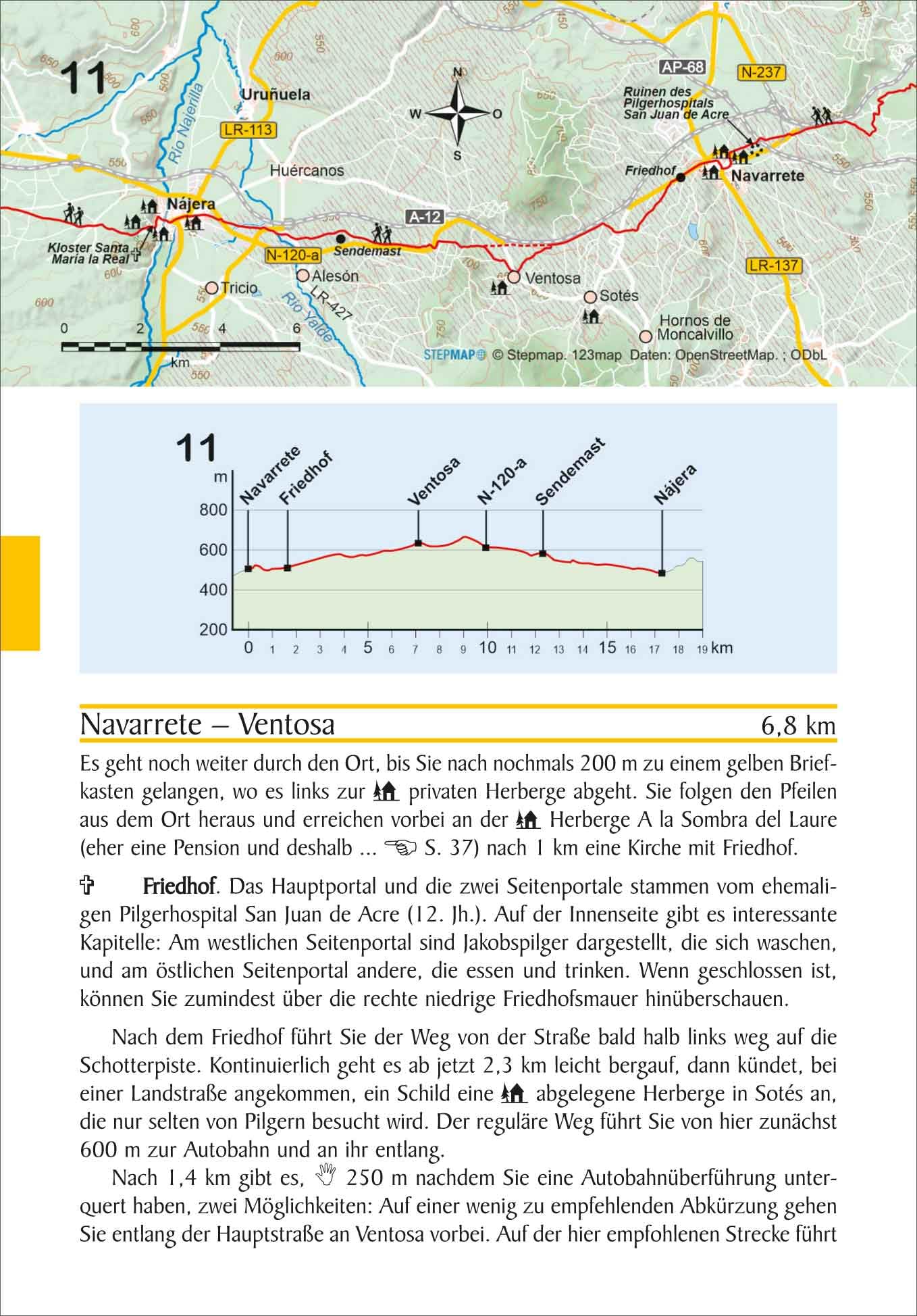 Spanien: Jakobsweg Camino Francés: Wandern auf Pilgerwegen: Routen, Wegbeschreibungen und Reise-Infos: 23