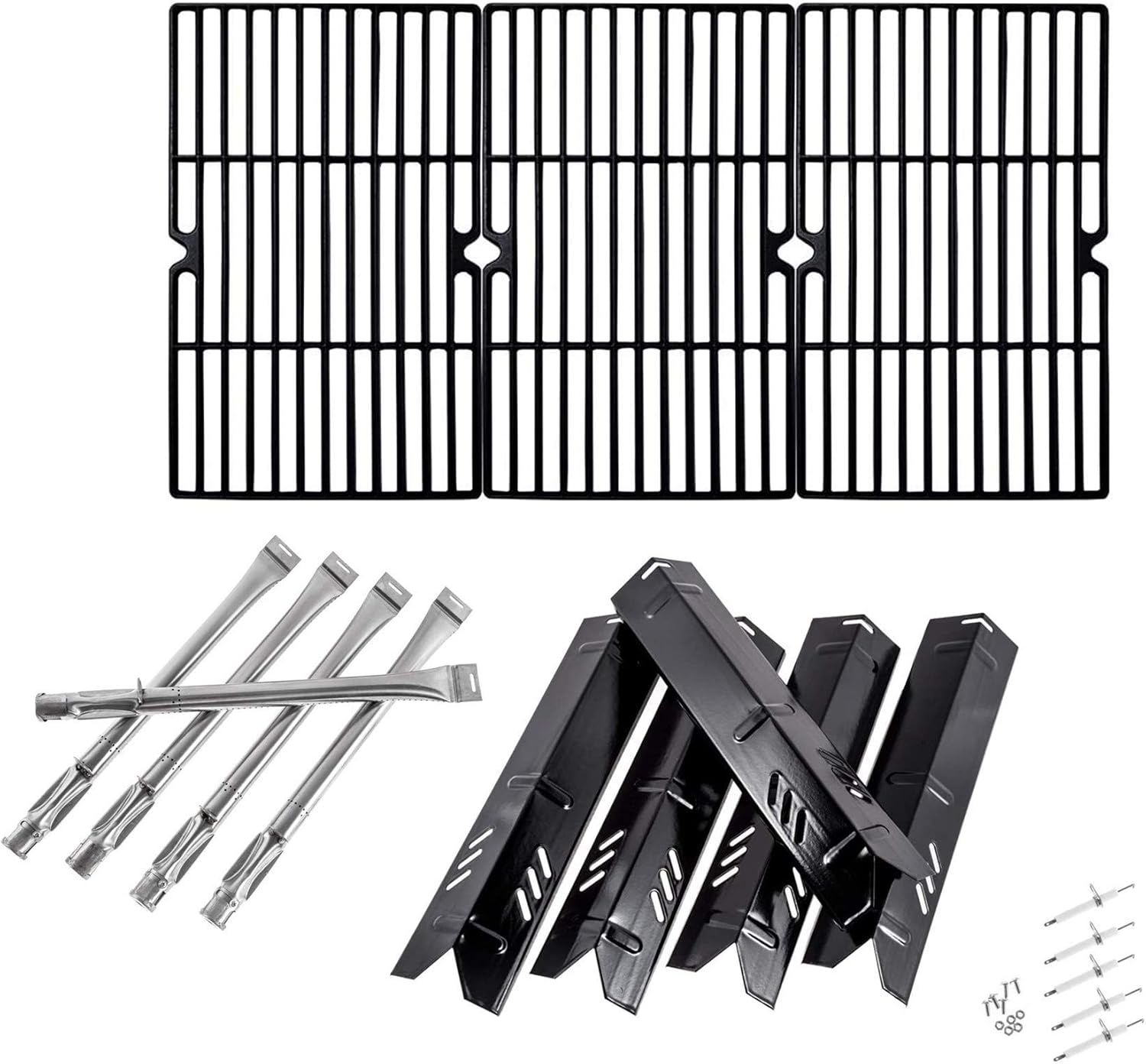 DGF510SBP DGF510SSP Replacement Kit for Dynaglo Grill Parts DGF510SBP-D DGF510SSP-D Backyard BY12-084-029-98, BY13-101-001-13, GBC1555W-C GBC1460W GBC1255W, Uniflame GBC1059WB Cooking Grates