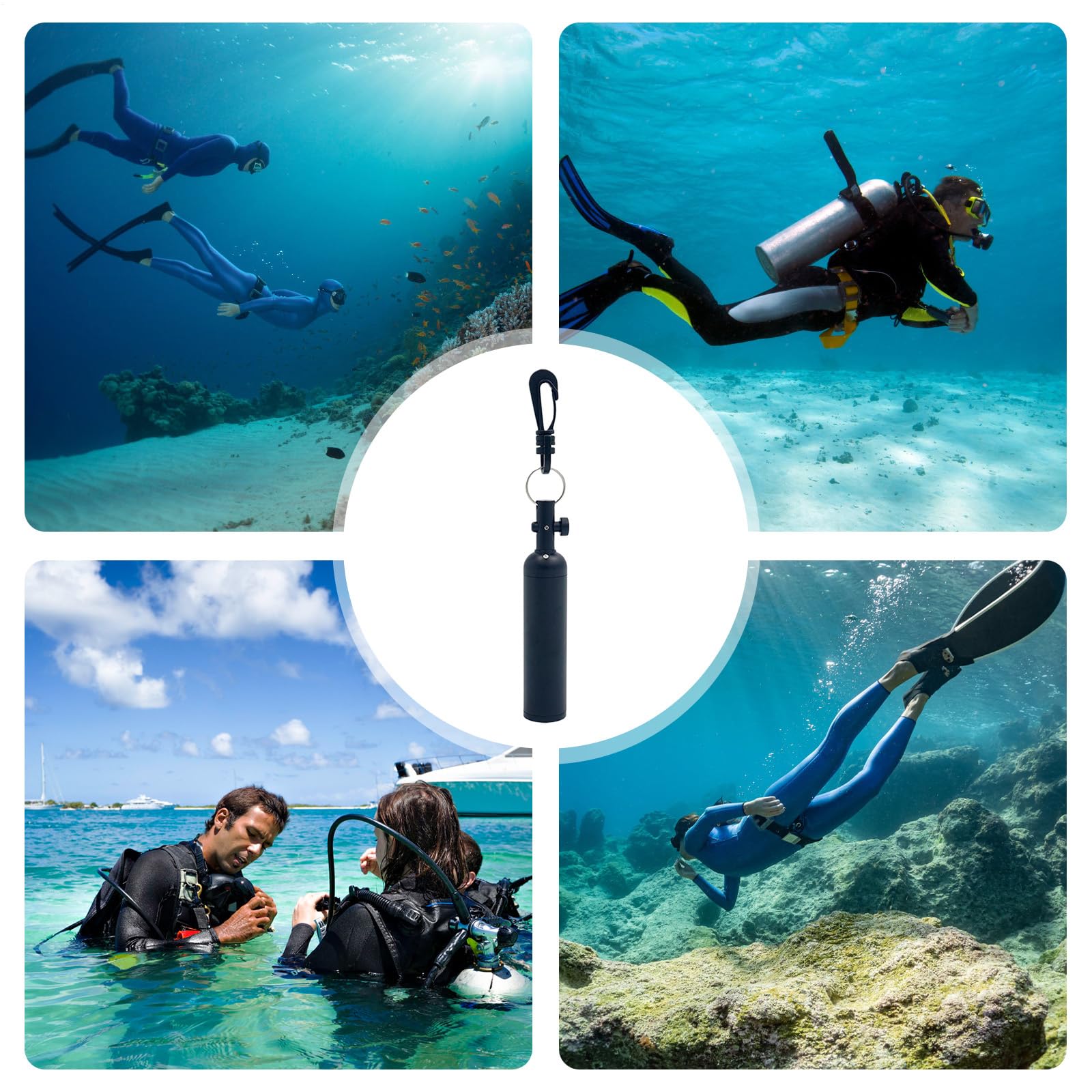 Générateur générique - Bruit de plongée - Son puissant - Signal U - Manuel Noisemaker compact et sûr - Avertissement efficace de communication sous-marine - Signal de vibration - Accessoire de
