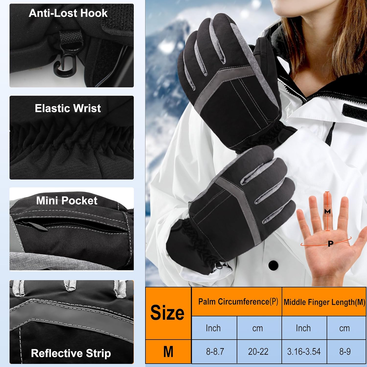 SVPRO Battery Operated Heated Gloves for Men and Women,Electric Hand Warms Gloves Battery Heated Glove Liners for Indoor Outdoor Jobs Hiking Cycling Skiing,Winter Warm Gloves for Hunting - Image 5