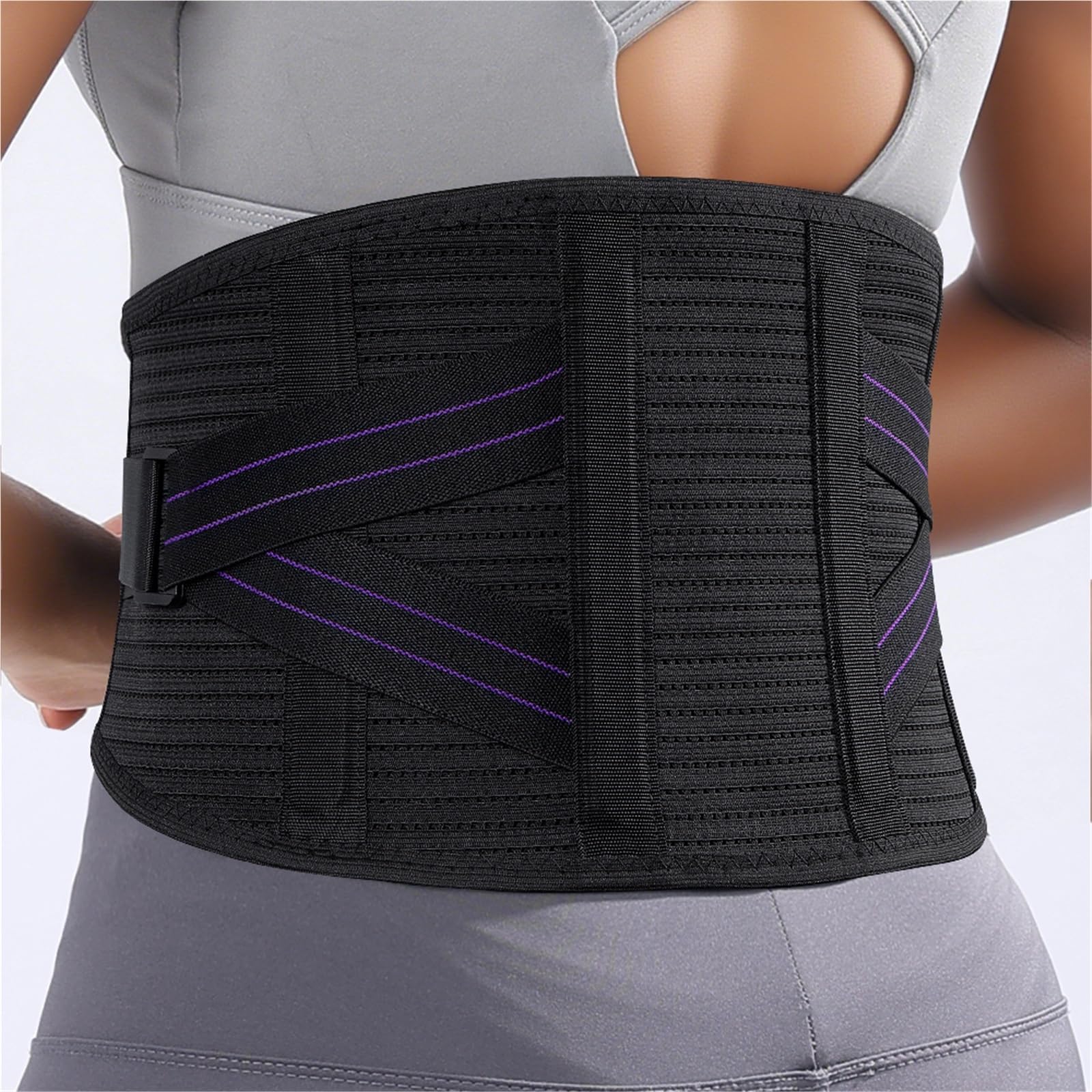 Fascia Lombare Supporto Tutori for la schiena for alleviare il dolore nella parte inferiore con 4 stecche, cintura di supporto traspirante for zona lombare(XXL)