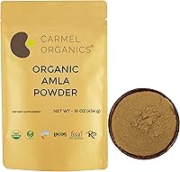 Vista 8 de CARMEL ORGANICS Amla/Amlaki (Emblica officinalis) Polvo de frutas (8 onzas) para el cuidado del cabello, la piel y el bienestar Natural, sin OMG
