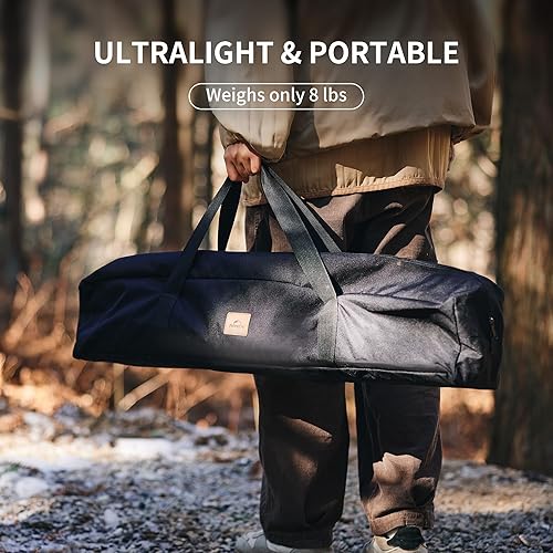 Miniatura 5 de Naturehike Mesa de camping IGT plegable, sistema portátil de cocina IGT para exteriores, mesa de campamento de aluminio ultraligera con bolsa de