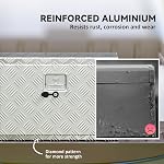 HOMCOM Boîte à outils pour lit de camion, boîte à outils en aluminium renforcé de 24 pouces, organisateur de coffre de rangement avec serrure et clés, pour remorques, VR, camionnettes