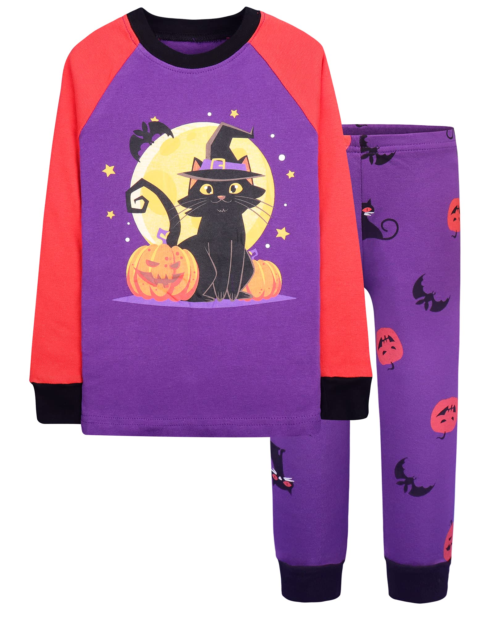 DAUGHTER QUEEN Boys &amp; Girls 100% Cotton Halloween &amp; Christmas PJS 18M-12Y