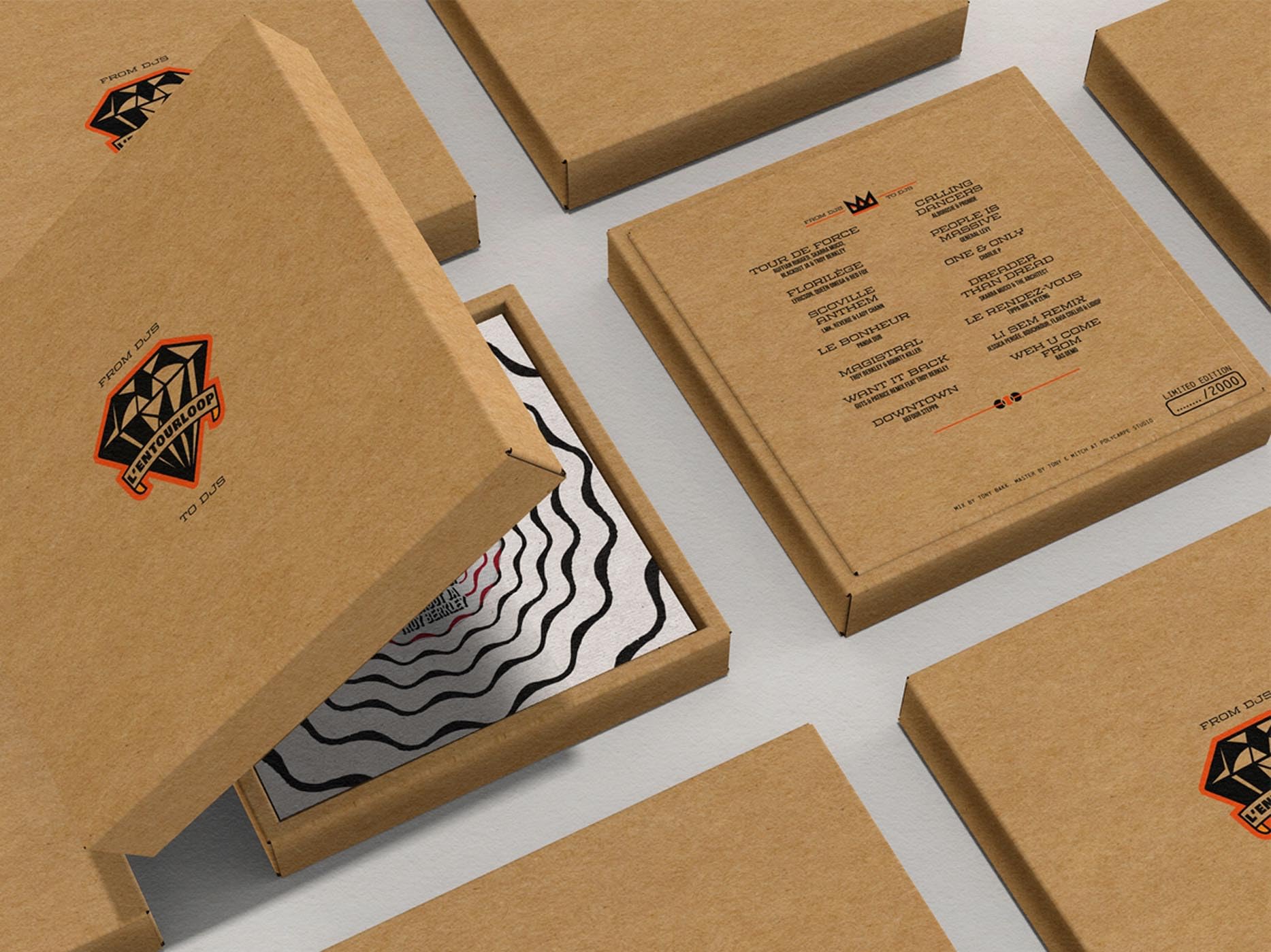 l'entourloop-from djs to djs 14x7" box