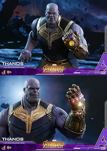 Vista 4 de Hot Toys Figura de acción de la obra maestra de los Vengadores Infinity War de 16.1 in, color Thanos, 16.1 in, 16-THANOS