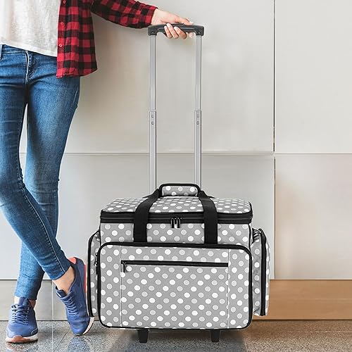 Miniatura 7 de Luxja - Bolsa para máquina de coser portátil, compatible con la mayoría de las máquinas Singer