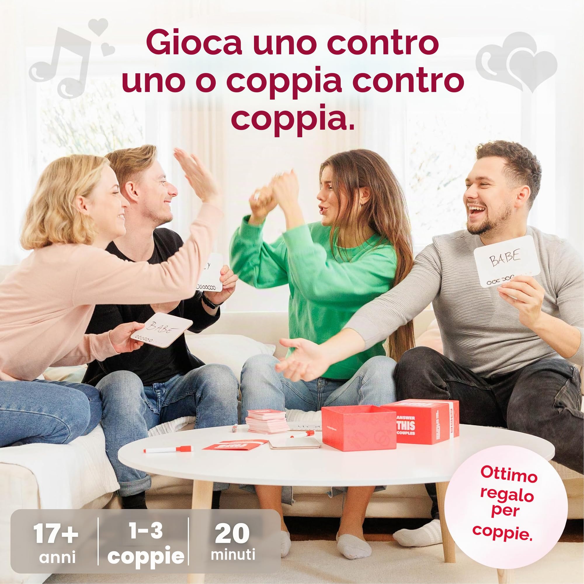 The World Game Gioco da Tavolo per Coppie in Inglese - 150 Domande con Carte per Conoscersi Meglio - Regalo per Adulti, San Valentino, Anniversario per Lui e Lei - Giochi di Società per Uomo e Donna