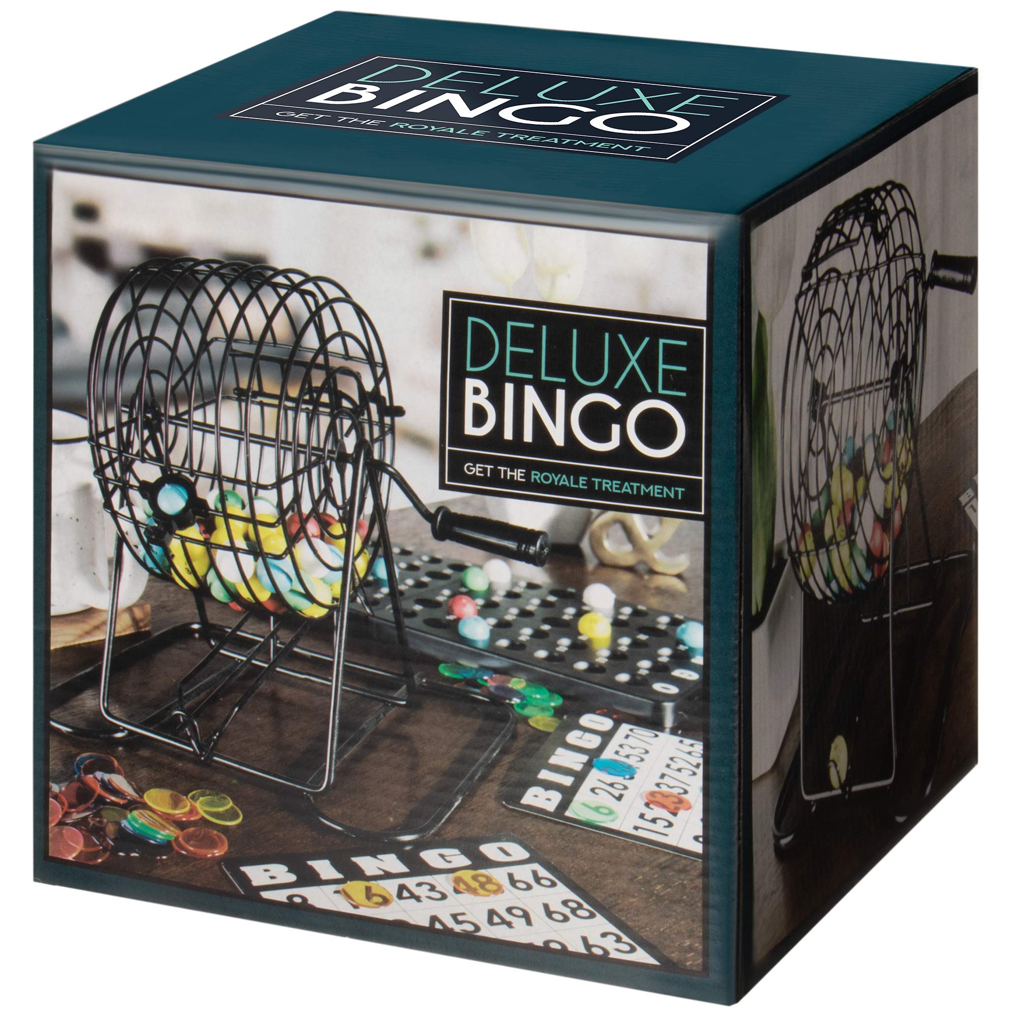 Buy Deluxe Bingo Game Bingo Set with 300 Game Chips, 50 Cards, 6 in