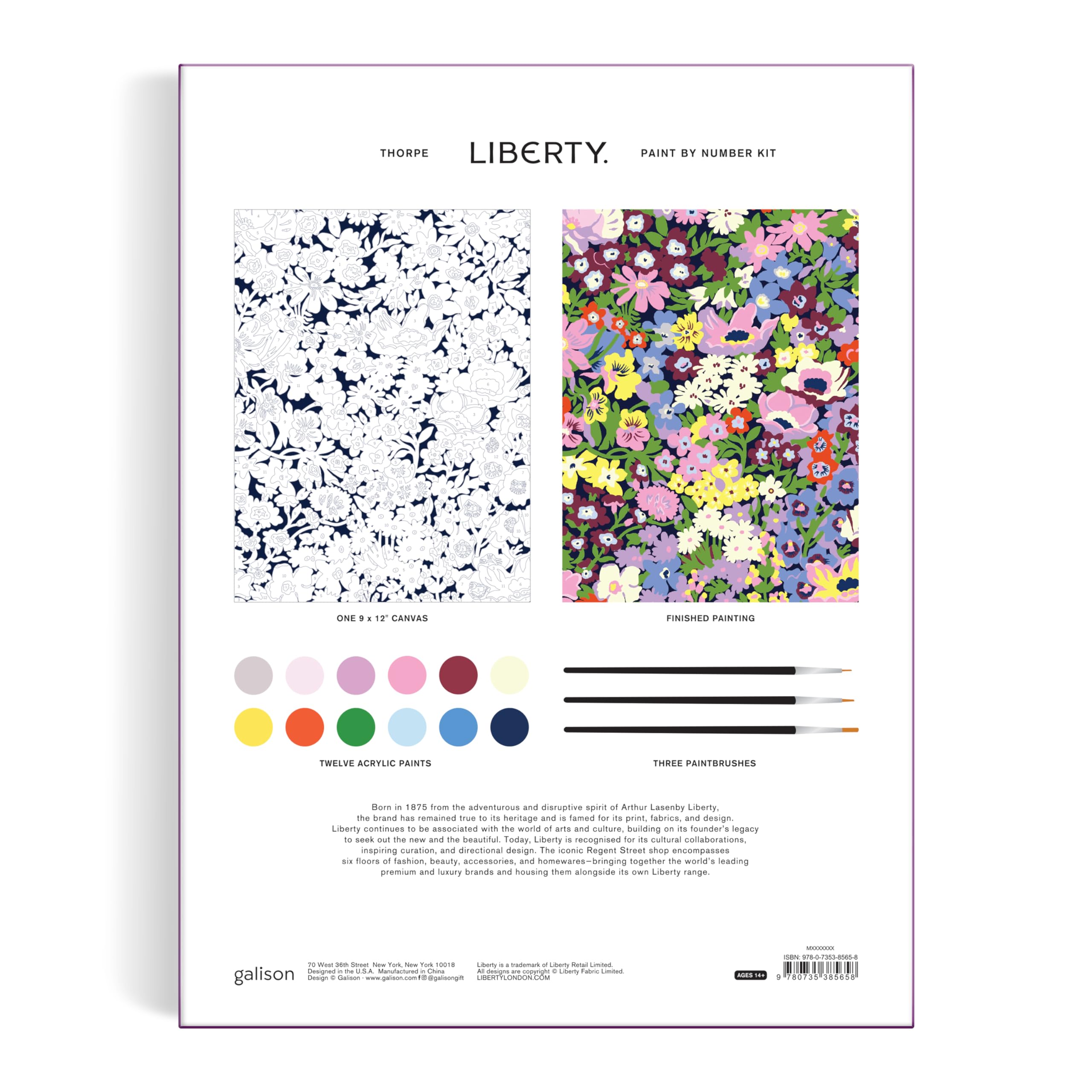 Liberty Paint by Number Kit Thorpe