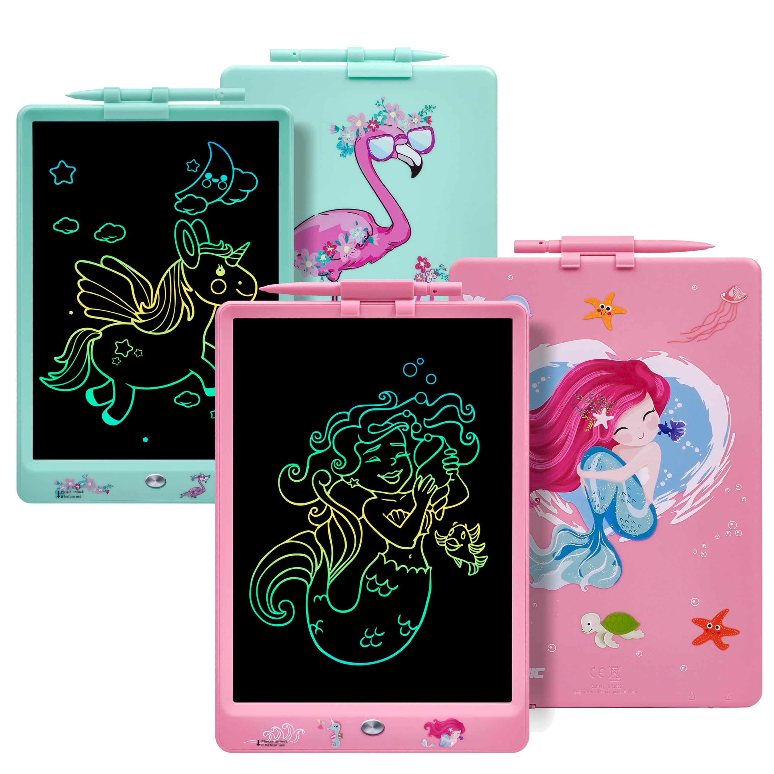DYNASONIC Flamingo Kids Writing Tablet, 10 Inch LCD - View #9
