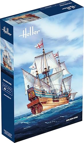 Kit de construcción de modelo de barco Heller Golden Hind
