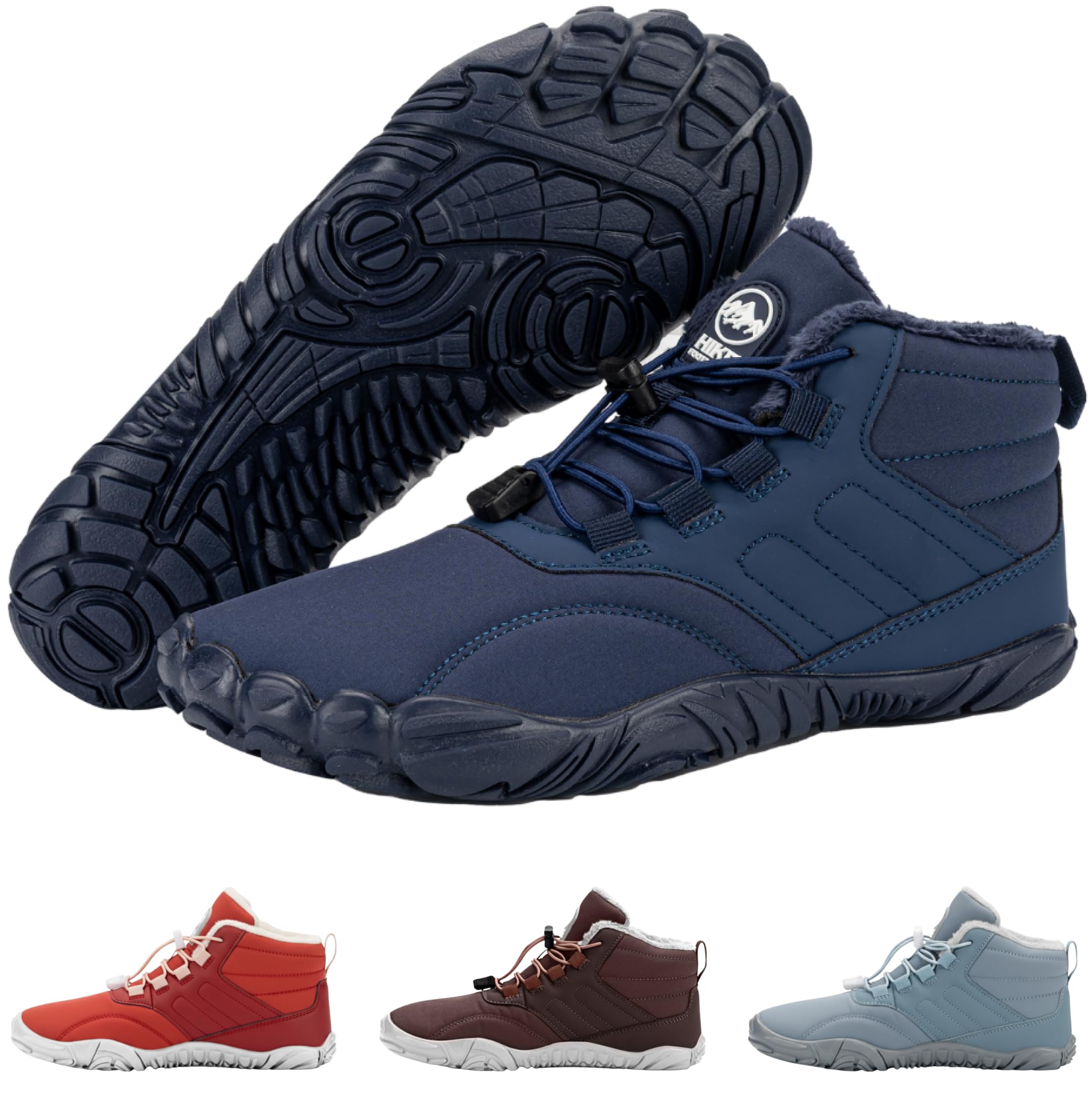 Hike Footwear Caspar Pro HF - Non-slip and Healthy Comfortable Winter Barefoot Pro Shoes Provide Warmth and Support, Natural Walking Hike Boots For