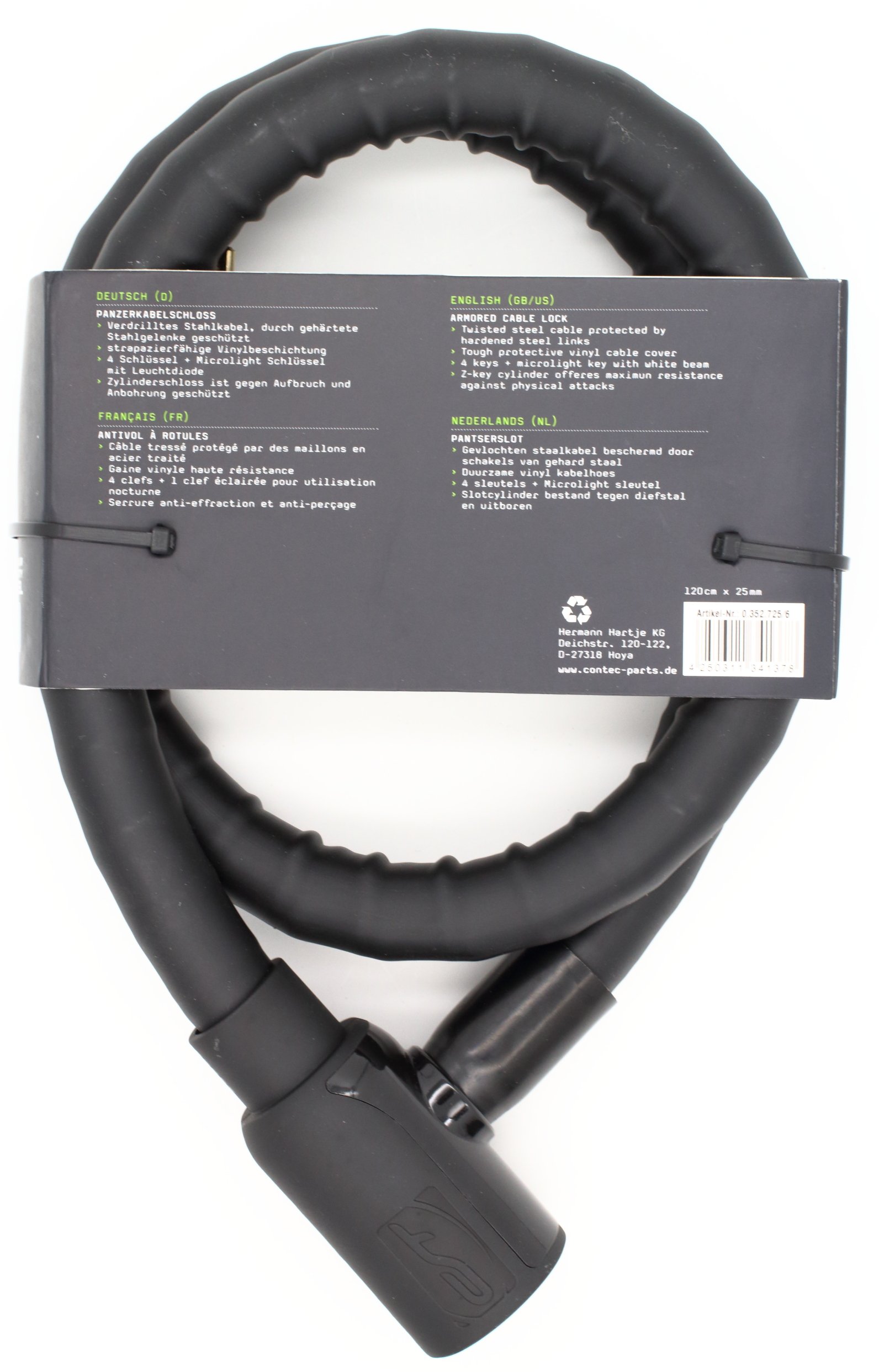 Lucchetto a spirale Luma 1500 – Moma Bikes