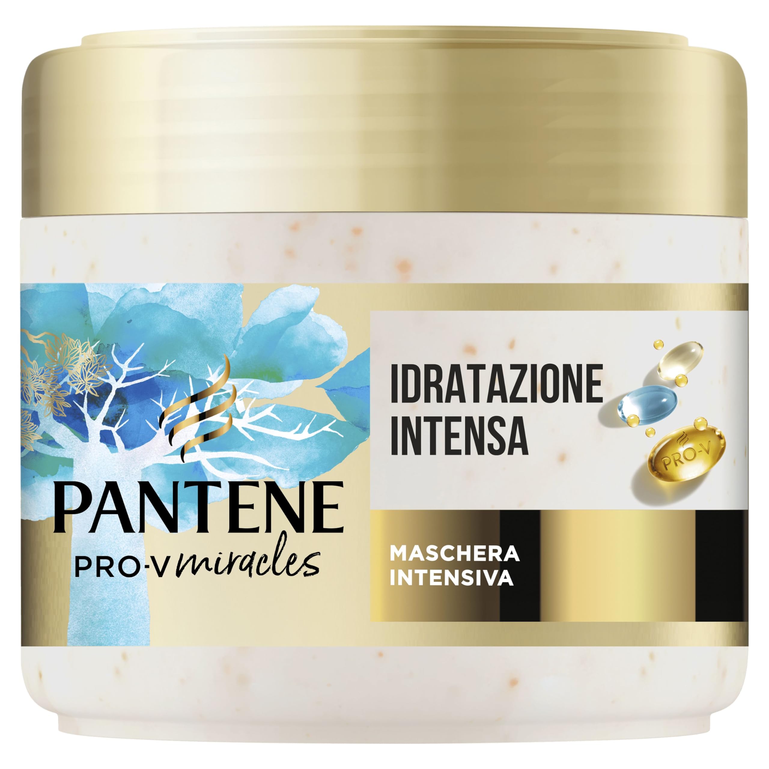 Pantene Pro-V Miracles Idratati & Lucenti Set Regalo per Capelli: 1x Shampoo 250ml, 1x Balsamo 160ml, 1x Maschera 300ml, Trasforma Capelli Secchi e Danneggiati in Morbidi e Lucenti